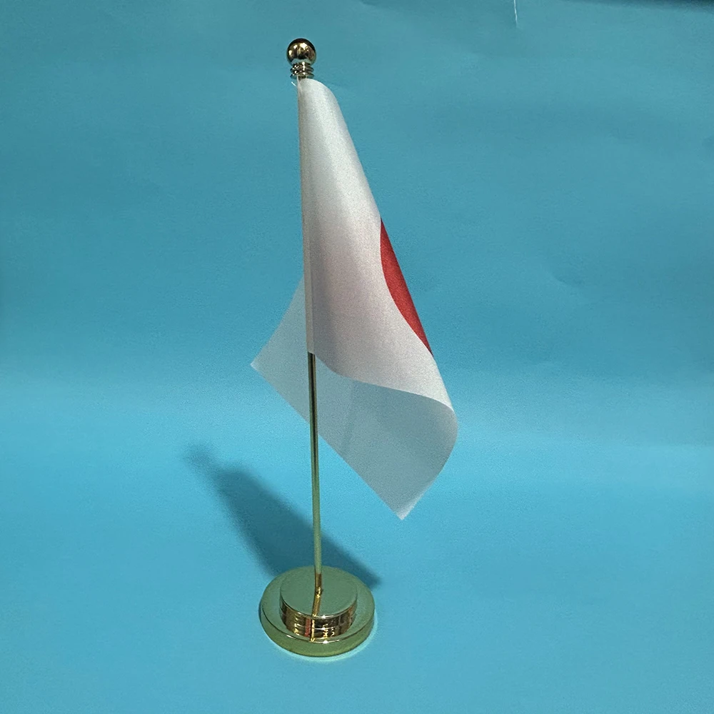 BANDERA SKY de 14x21cm, bandera de escritorio de oficina, bandera de Japón, conjunto de bandera nacional japonesa de poliéster, decoración para sala de reuniones