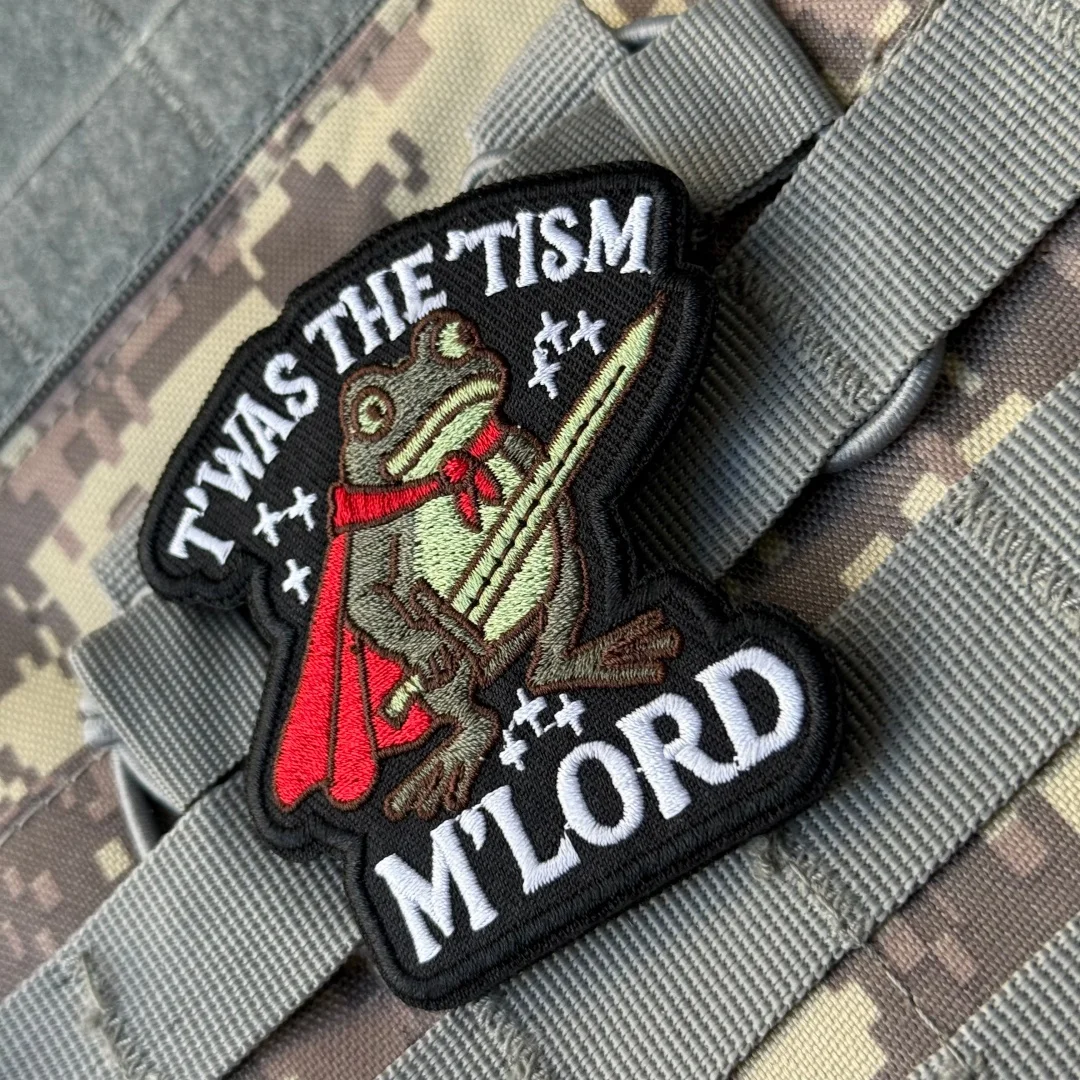 Parche moral Frog bordado con velcro para equipamiento táctico - imagen 4