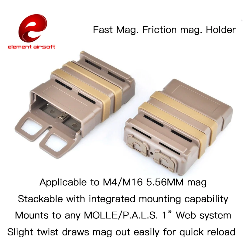 Elemento táctico Fast-Mag porta revistas de fricción Gen3 Mag bolsa de almacenamiento bolsa expuesta Airsoft caza deportes de senderismo al aire libre - imagen 3