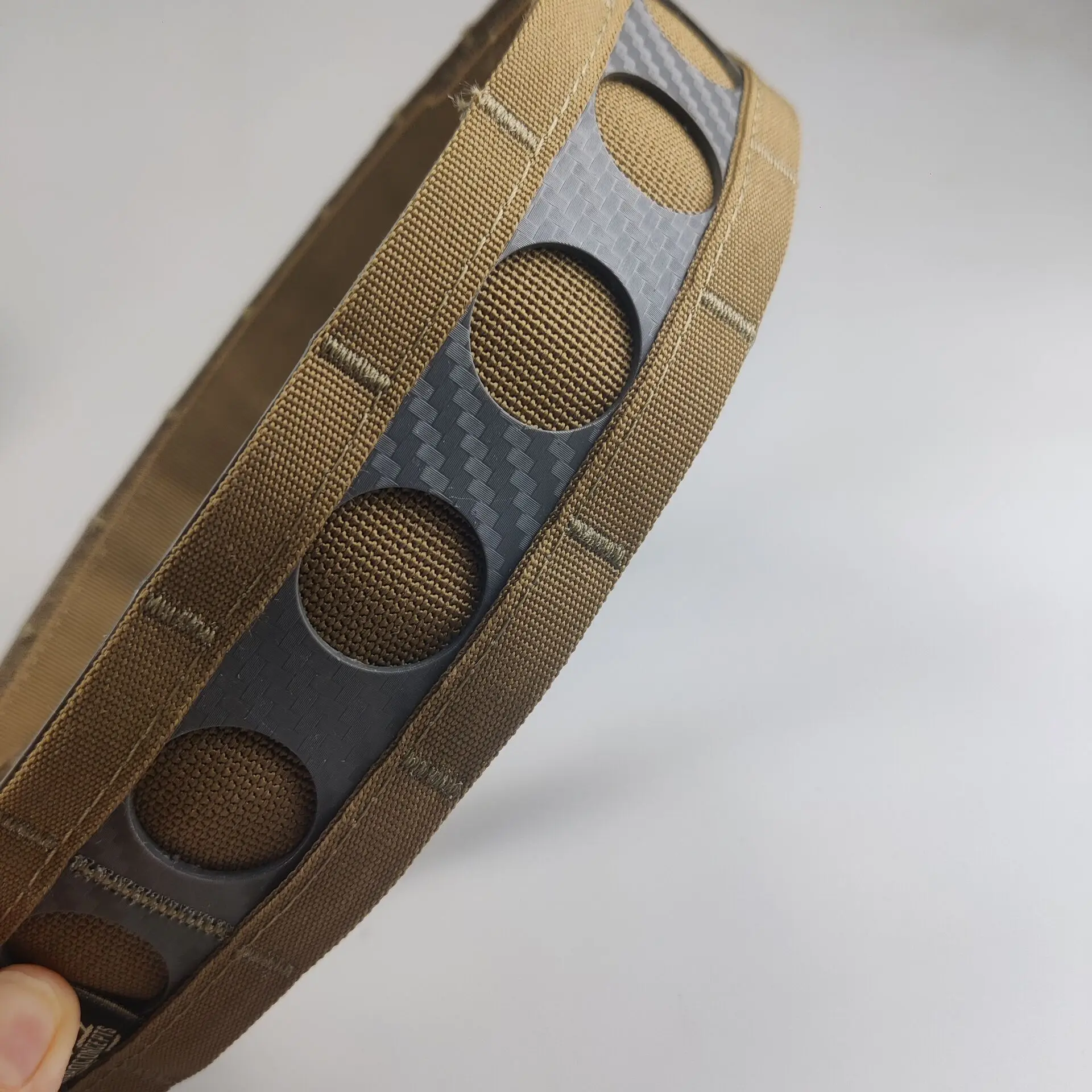 Pretina táctica estilo Ferro, ligera, de liberación rápida, interior y exterior, doble cinturón táctico para airsoft - imagen 3