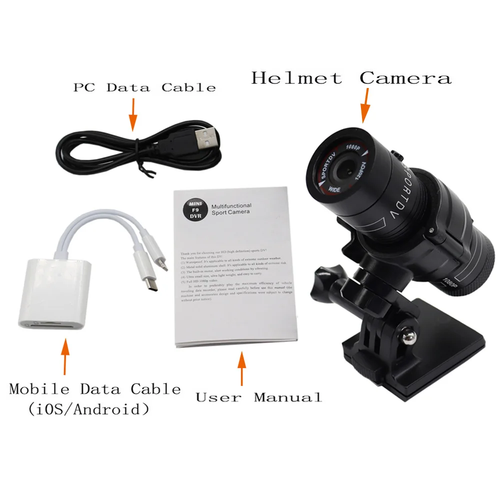 Cámara táctica para casco al aire libre 720 1080P cámara deportiva caza Airsoft CS cámara de juego de guerra para casco FAST MICH - imagen 2