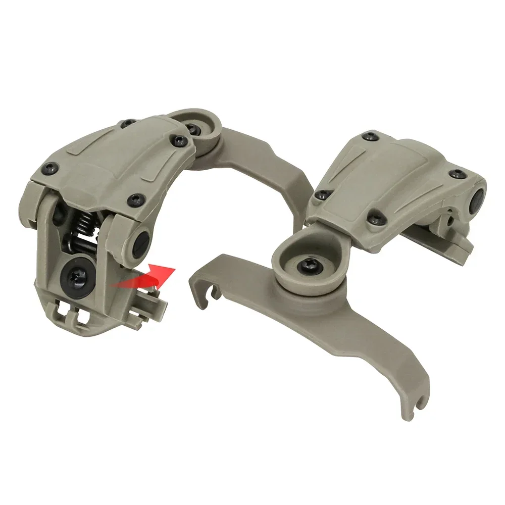 Protección auditiva para disparar, auriculares de caza, soporte, adaptador de riel de arco para Walkerrazor, auriculares tácticos delgados - imagen 3