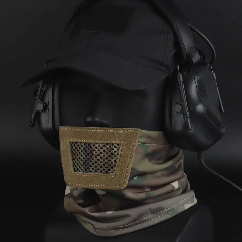 Máscara de Caballero de malla acolchada transpirable, máscara deportiva de media cara para acampar, fiesta, Camping, tiro al aire libre, Airsoft - imagen 3