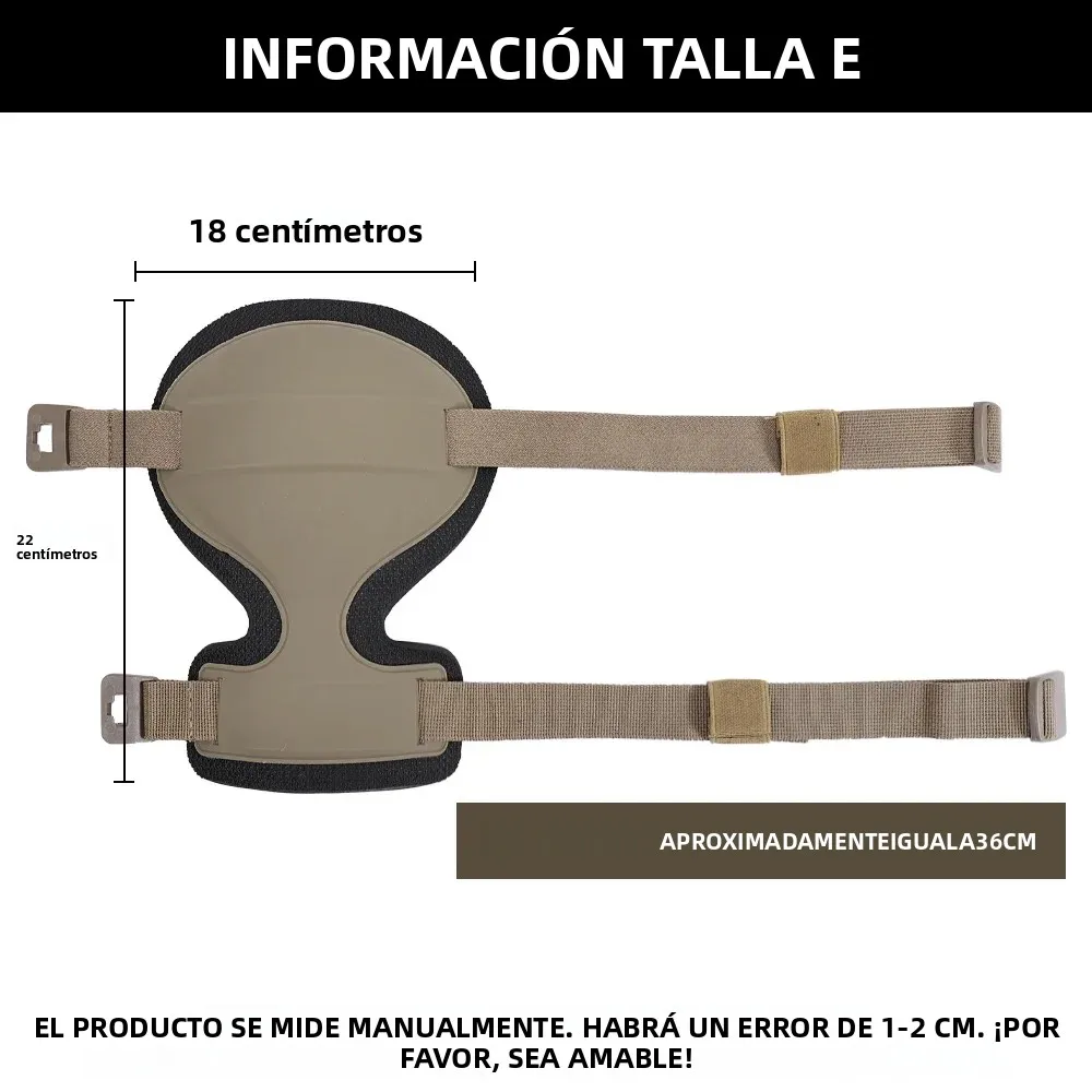 Rodilleras Airsoft – Protección entrenamiento combate - imagen 4