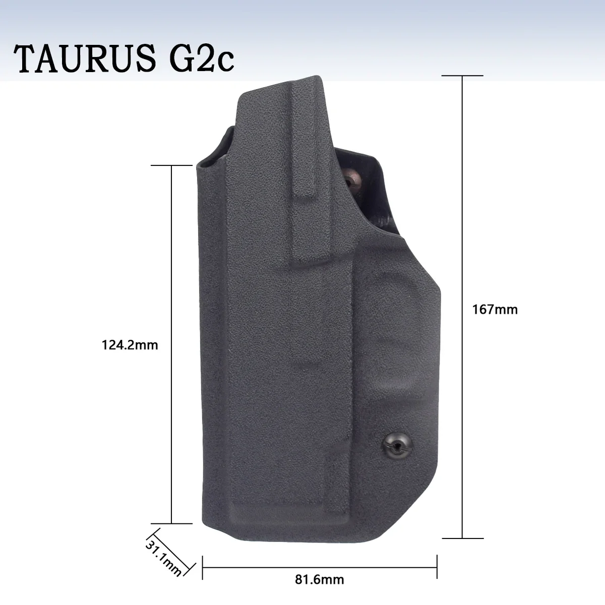 Detalle de funda para transporte oculto interior