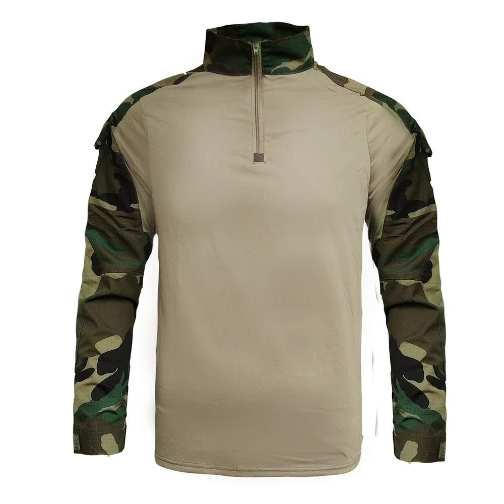 Camisa de combate táctico para hombre, camisa negra, ropa estadounidense, camisetas Tatico, CPU, camisa de camuflaje Multicam, ropa de caza y pesca para hombre - imagen 4