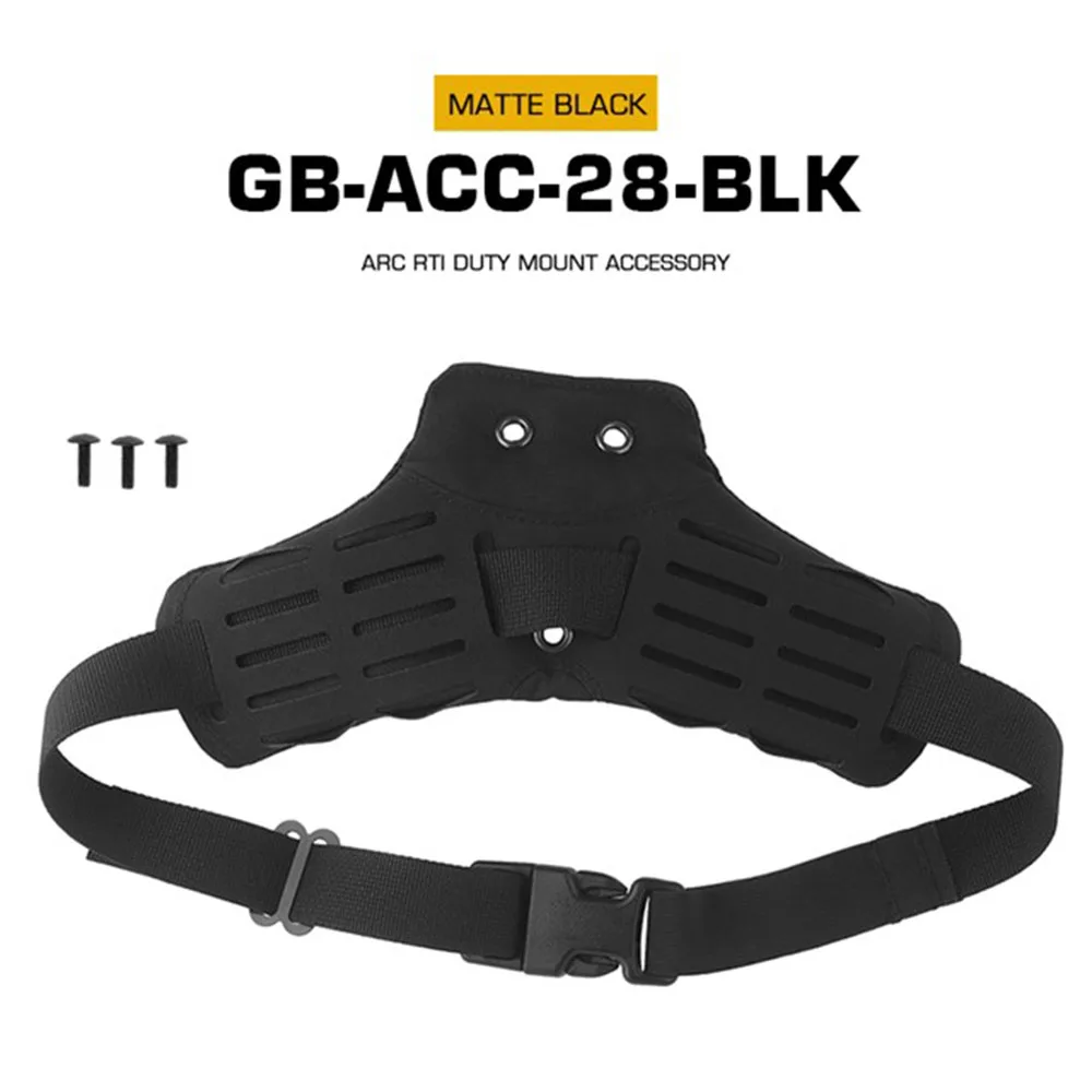 Una correa negra con una hebilla