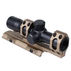 Montura QD 25,4/30 mm con palanca y anillo doble para riel Picatinny