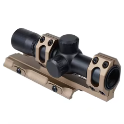 Montura QD 25,4/30 mm con palanca y anillo doble para riel Picatinny