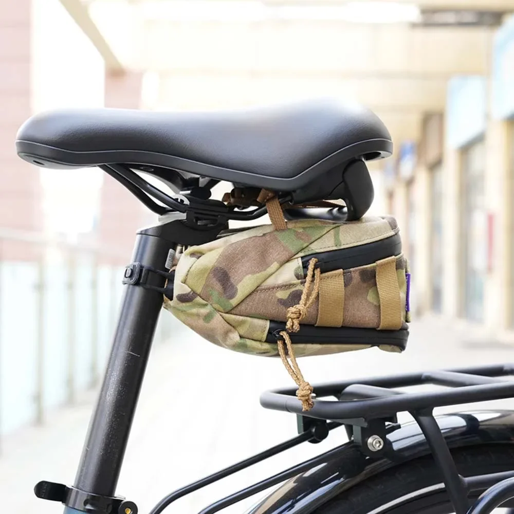Pew-Bolsa táctica para asiento de bicicleta para deportes al aire libre, bolsa para sillín de bicicleta de montaña y carretera, bolsa de almacenamiento de artículos diversos - imagen 2