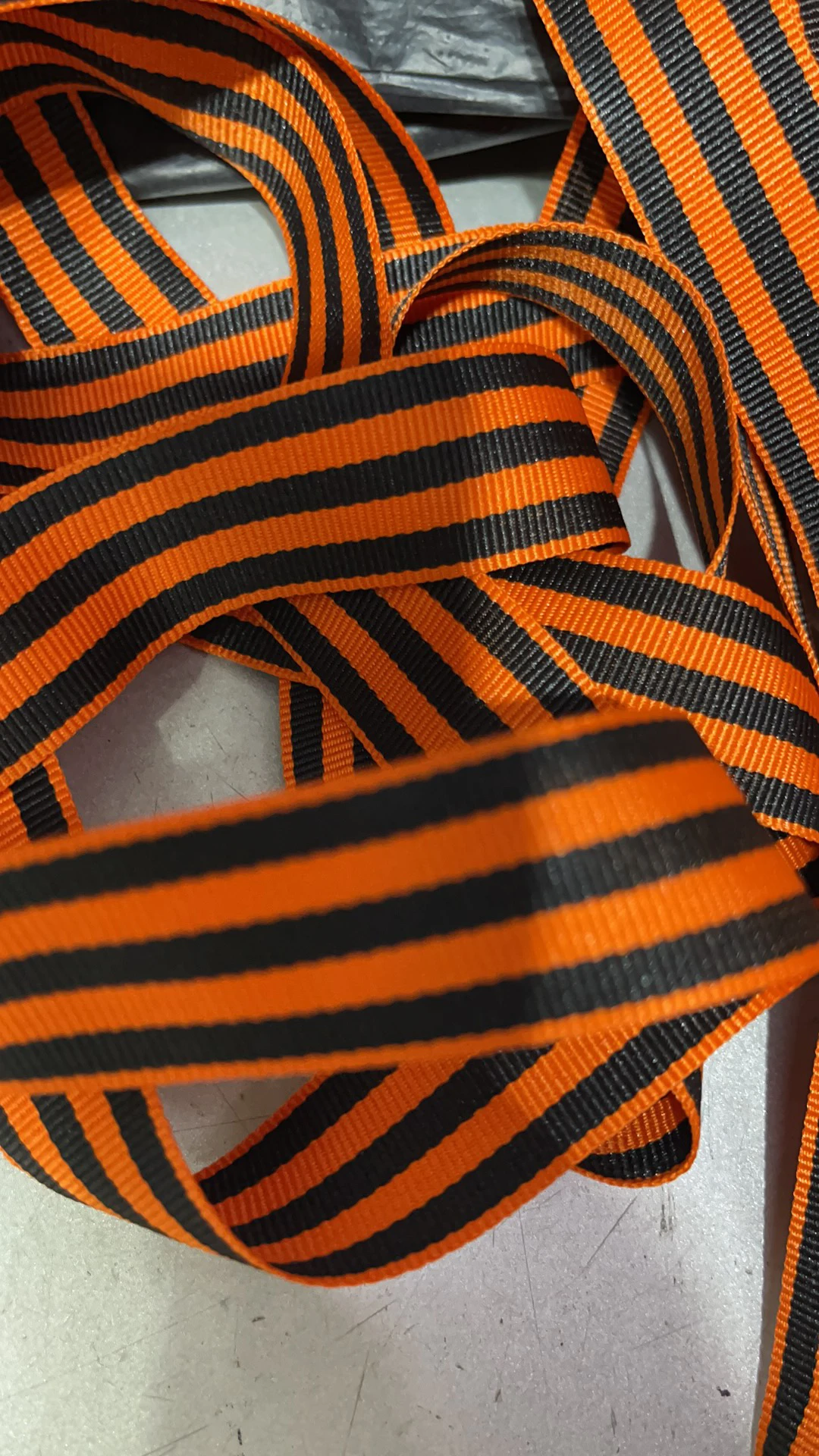 Cinta rusa de Saint George, cinta de rayas amarillas y negras, medalla, equipaje, ropa, casco, 5 metros - imagen 3