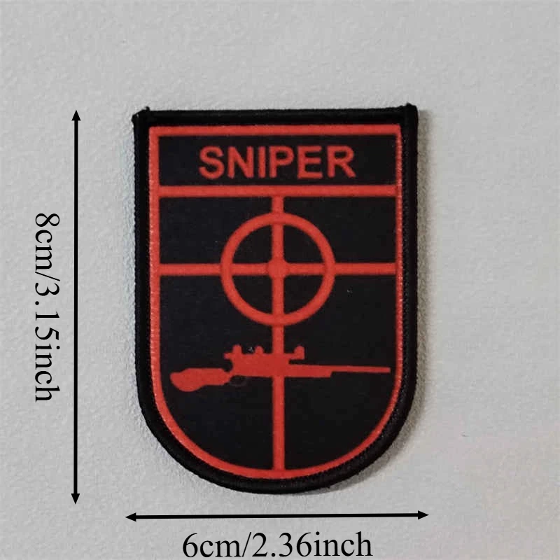 Parche táctico francotirador velcro – Insignia de moral para chaleco - imagen 3