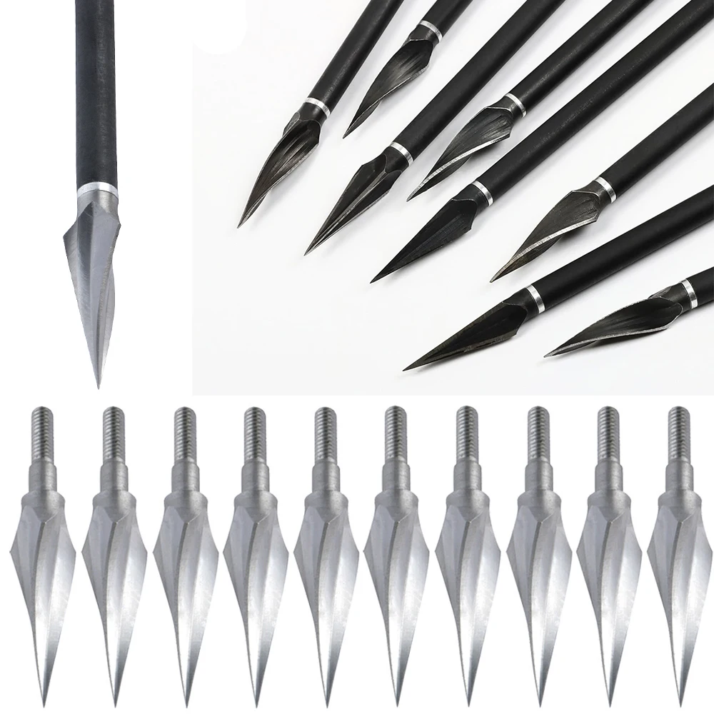 3/6/12 Uds punta de flecha de hierro 150 puntos de caza de grano tiro con arco práctica de tiro para accesorio de tiro con arco