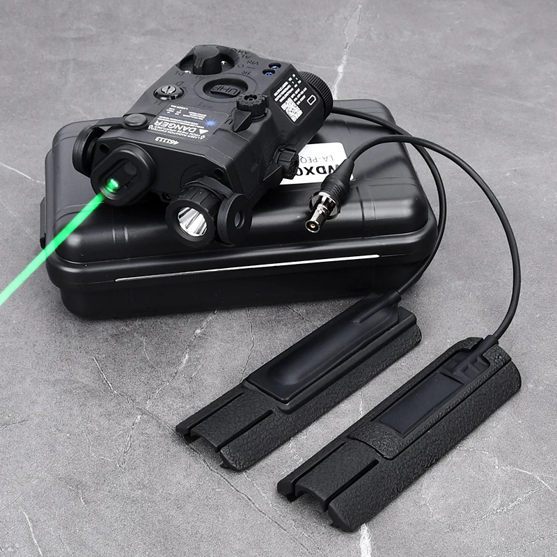 WADSN-luz de relleno IR PEQ15, conjunto de láser rojo, verde y azul, linterna LED blanca estroboscópica, interruptor de caza de PEQ-15, montaje fijo, Riel de 20MM - imagen 2