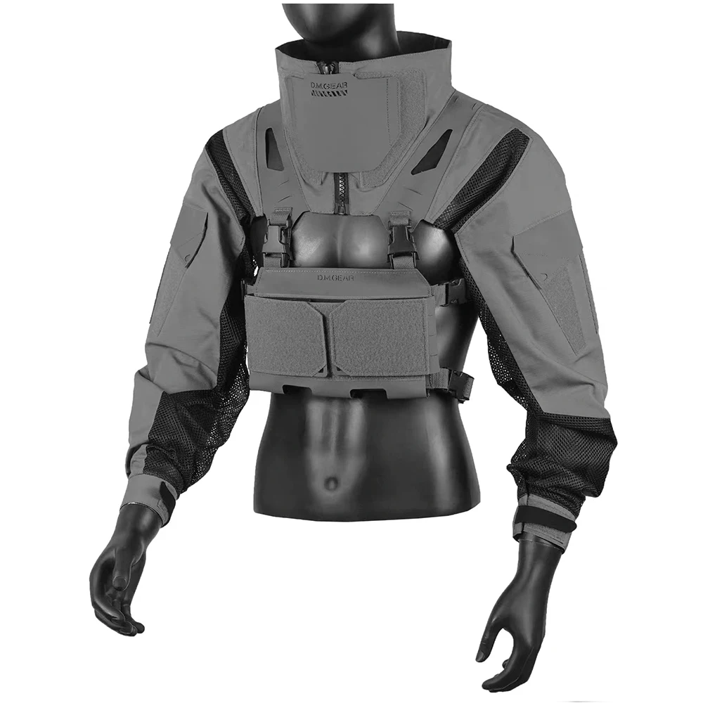 Lichtgewicht mouwcombinatie Tactische borstcombinatie Combat Uniform jachtjas met drievoudig Mag-zakje - imagen 4
