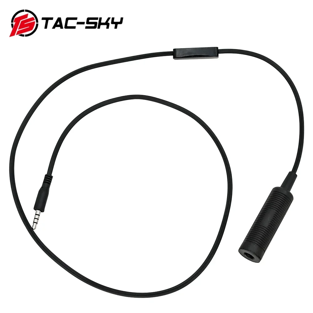 TAC-SKY Mini PTT para teléfono móvil, accesorios tácticos para auriculares, enchufe para teléfono móvil de 3,5mm para adaptador de música MP3, Apple, Samsung, HTC, etc. - imagen 3