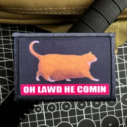 Parche gancho y bucle meme gato para brazalete o mochila táctico
