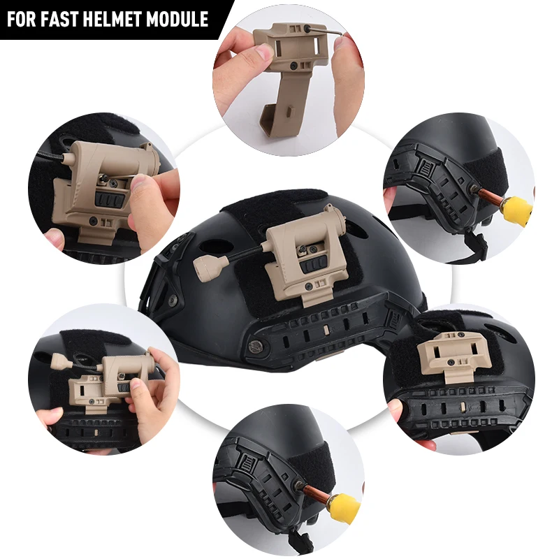 Luz táctica militar rápida casco MPLS 4 GEN2 rojo verde blanco IR iluminador faro LED al aire libre supervivencia lámpara de señal de seguridad - imagen 5