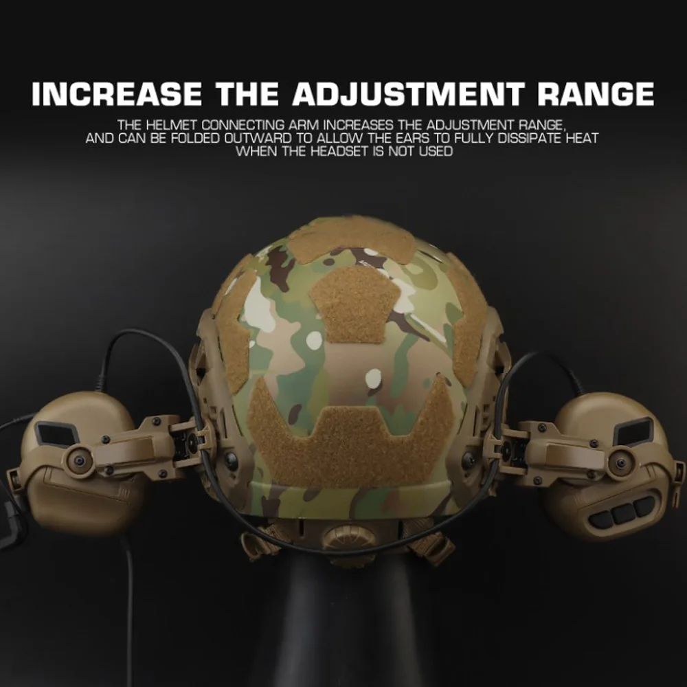 GEN 5-soporte para auriculares tácticos, accesorio para caza, con cancelación de ruido, para FAST OPS, Wendy M-LOK, ARC Helmet - imagen 4