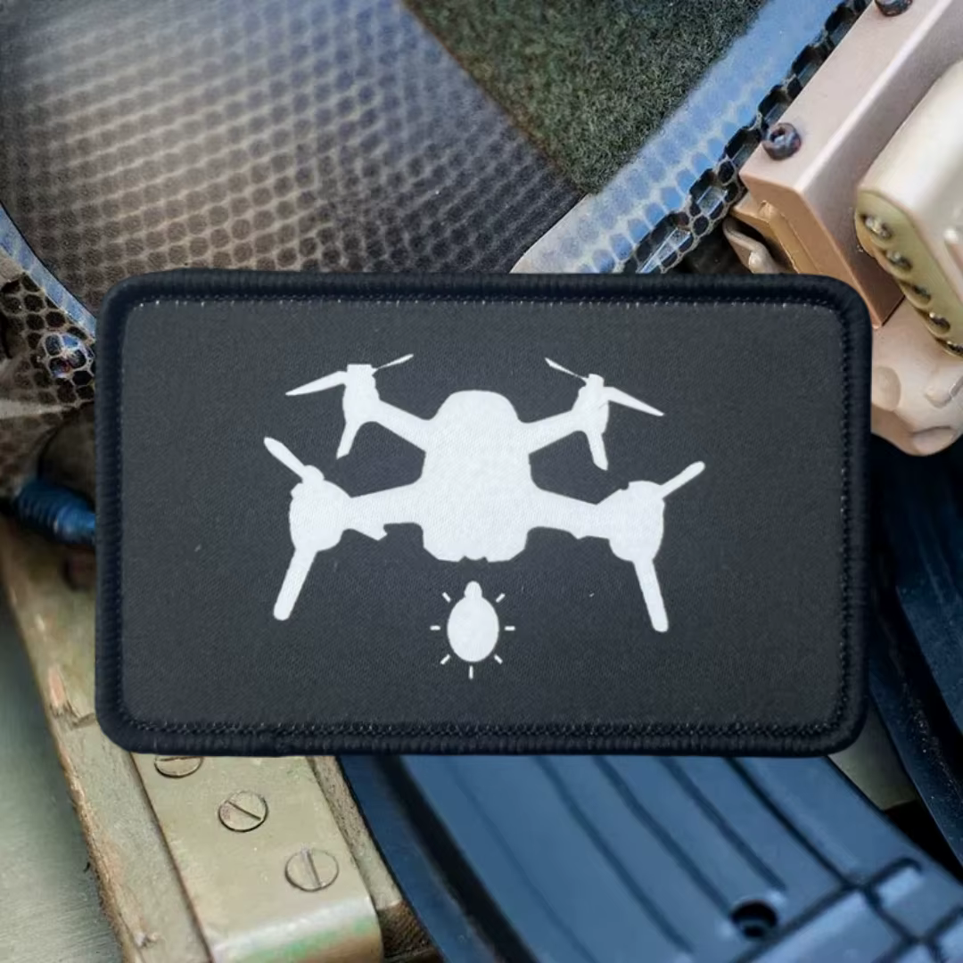 Parche táctico Chevron UAV – Insignia de moral impresa con velcro - imagen 4