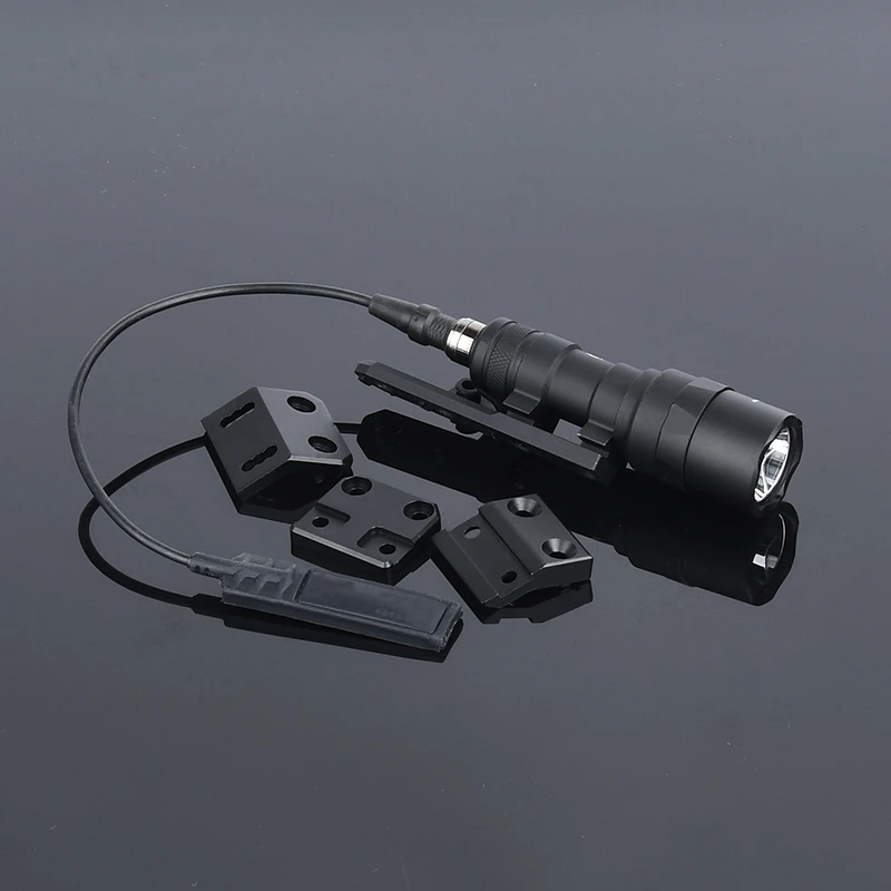 Linterna táctica Surefir M300 M600 de Metal, luz LED blanca para arma con Base de montaje Offset DD compatible con riel Mlok Keymod SMR de 20MM - imagen 5