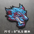 Wolf head  8X8.5CM
