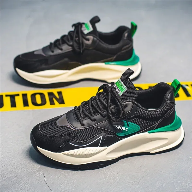 Zapatos de papá con plataforma para hombre, zapatillas deportivas invisibles con aumento de altura, para estudiantes de verano - imagen 3