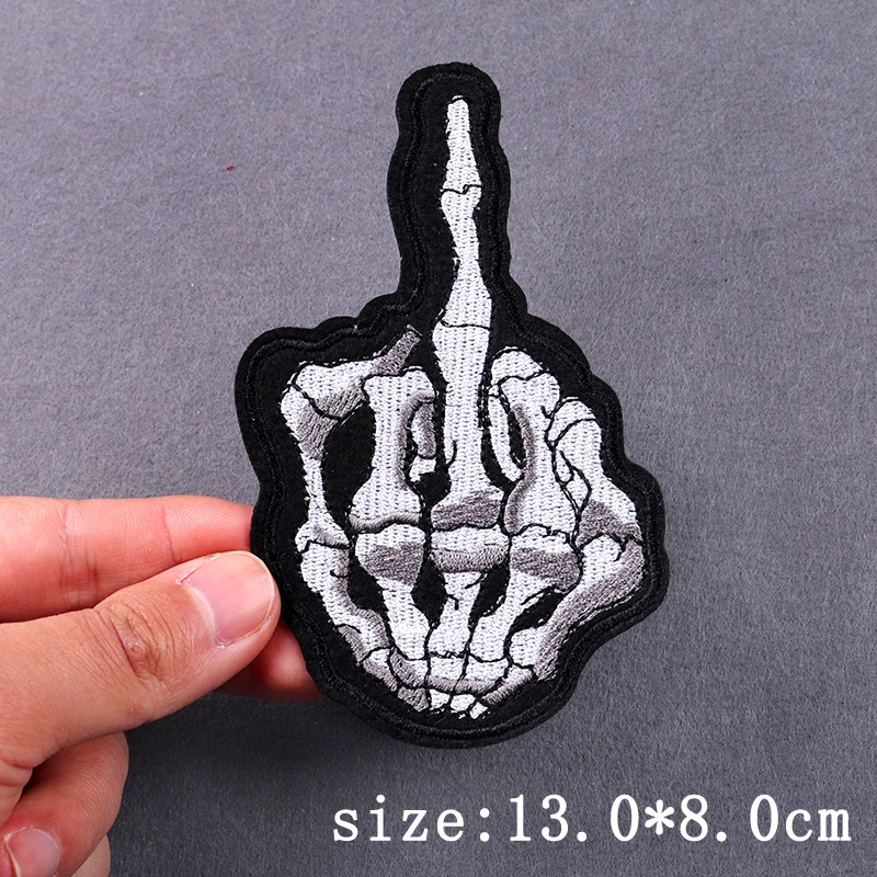 Parches Punk de Hip Hop para ropa, Parche de radiación de planta de energía Nuclear, parches para planchar en la ropa, parche bordado de Energía Atómica - imagen 5
