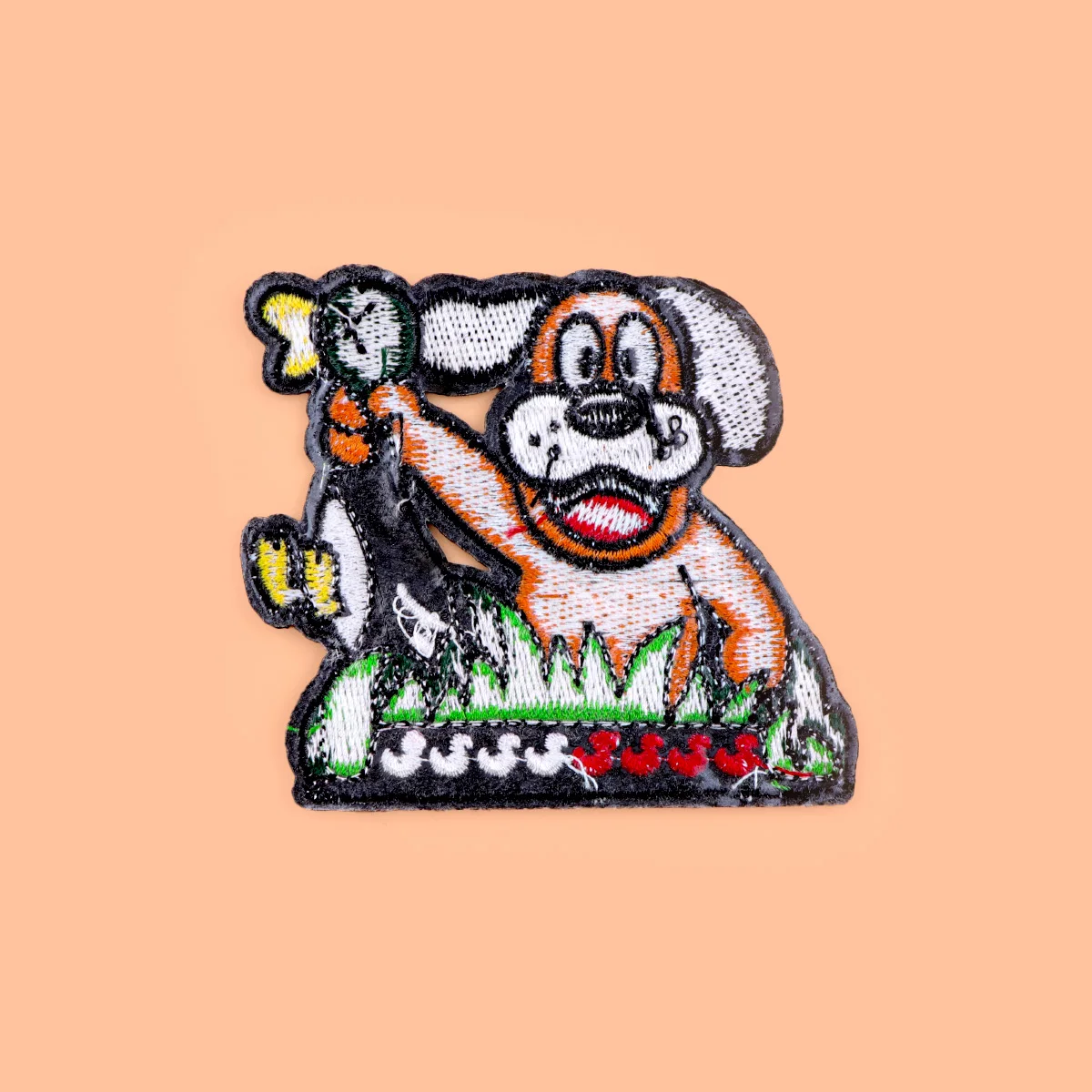 Parche divertido para planchar con forma de perro, parche para ropa, parche bordado de pato de dibujos animados, accesorios de ropa, pegatinas de costura - imagen 2