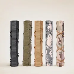 DIZETION 5 colores 22CM Protector de silenciador supresor de tiro Protector de silenciador de nailon pistola de aire bolsa de liberación rápida