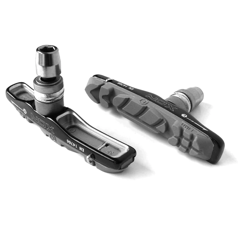 Aleación de aluminio Cnc, ánodo de doble Color, botas de freno de cajón ahuecadas, grupo de bloques de freno de abrazadera en V plegable pequeño para Mtb - imagen 4