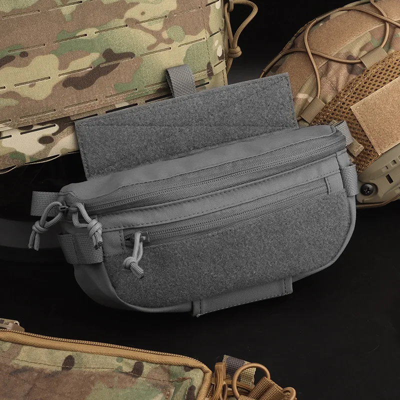 Bolsa de suspensión táctica, paquete colgante Abdominal compacto, bolso de hombro, Airsoft, integra chaleco de caza, portador de placa, bolsa para el vientre - imagen 3