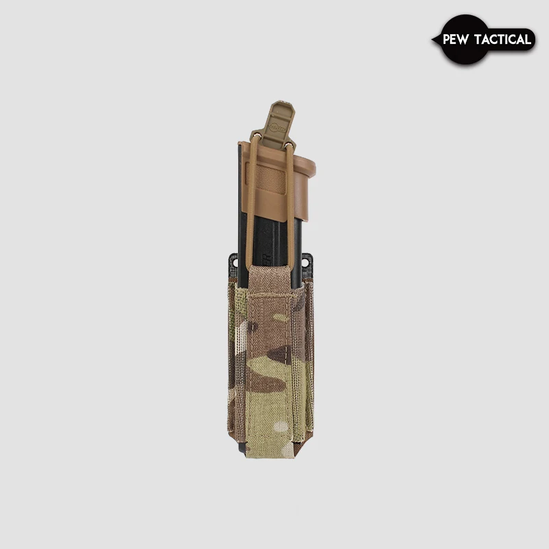 Pew táctico Molle Ferro estilo pistola 9mm Mag bolsa doble elástico Airsoft Accesorios - imagen 4