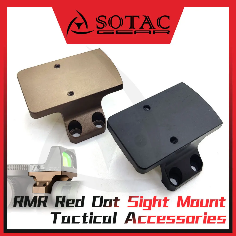 SOTAC RMR placa de montaje de punto rojo, mira óptica táctica, Base de montaje, accesorios para armas