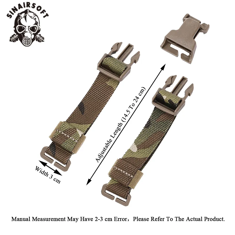 SINAIRSOFT-Kit adaptador de aparejo de pecho a chaleco, correas para chaleco Molle, aparejo de pecho, adaptador de emersongear multicamuflaje, accesorios de caza - imagen 5