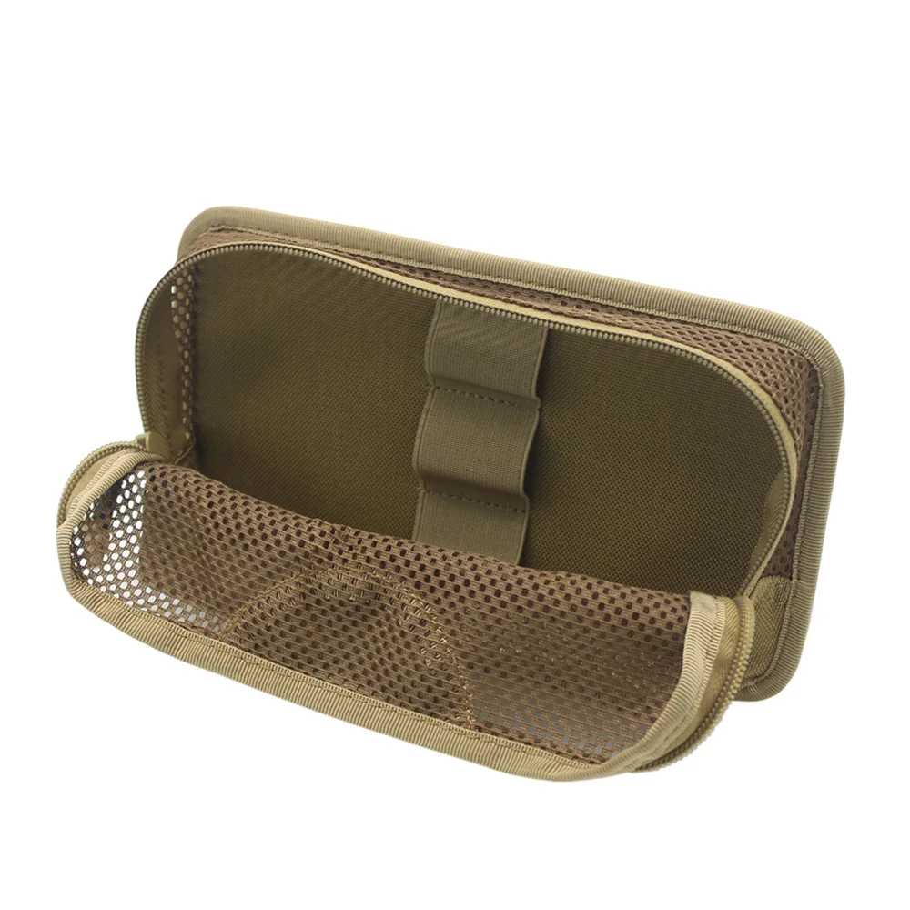 Mochila de Nylon 1000D para chaleco táctico, bolsa organizadora de herramientas, bolsillo interno de malla, bolsa de inserción Modular, gancho de sujeción, paquete de administración de utilidad - imagen 5