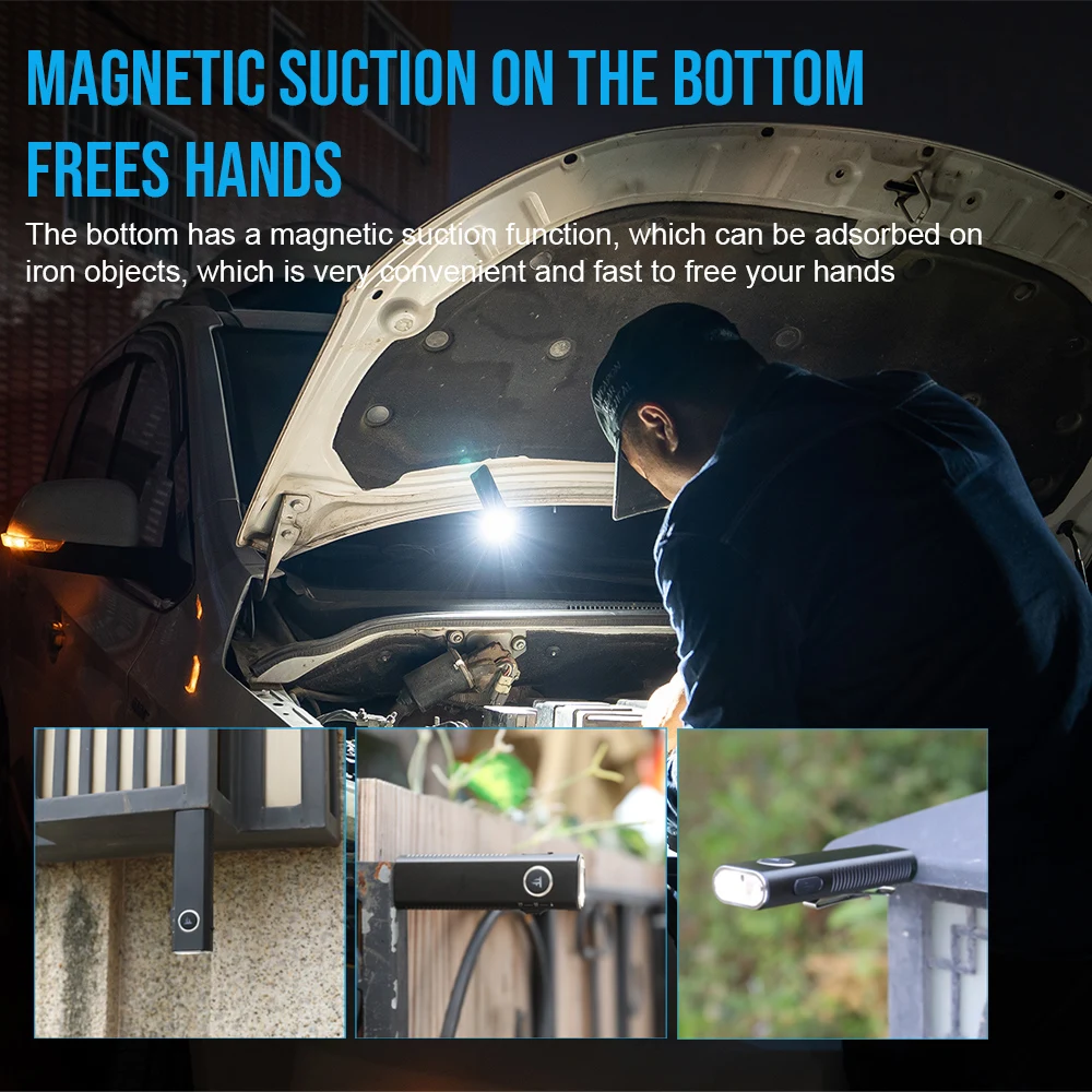 Trustfire 1200LM EDC linterna Led MINIX3-SE antorcha recargable con Clip linterna de luz roja/blanca/UV cola magnética para acampar - imagen 5