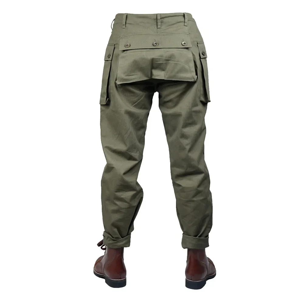Pantalones de uniforme de soldado estadounidense de la Segunda Guerra Mundial P44, pantalones de entrenamiento informales sueltos Vintage, pantalones tácticos, pantalones P44 de la Segunda Guerra Mundial - imagen 3