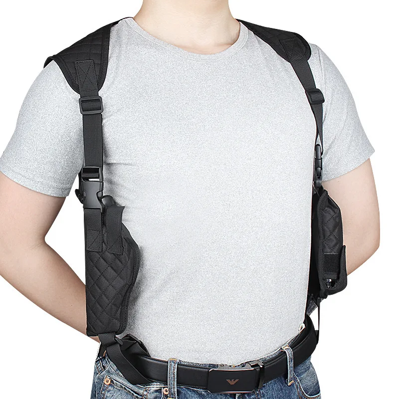 Funda sobaquera táctica para pistola con doble cargador - Porte oculto