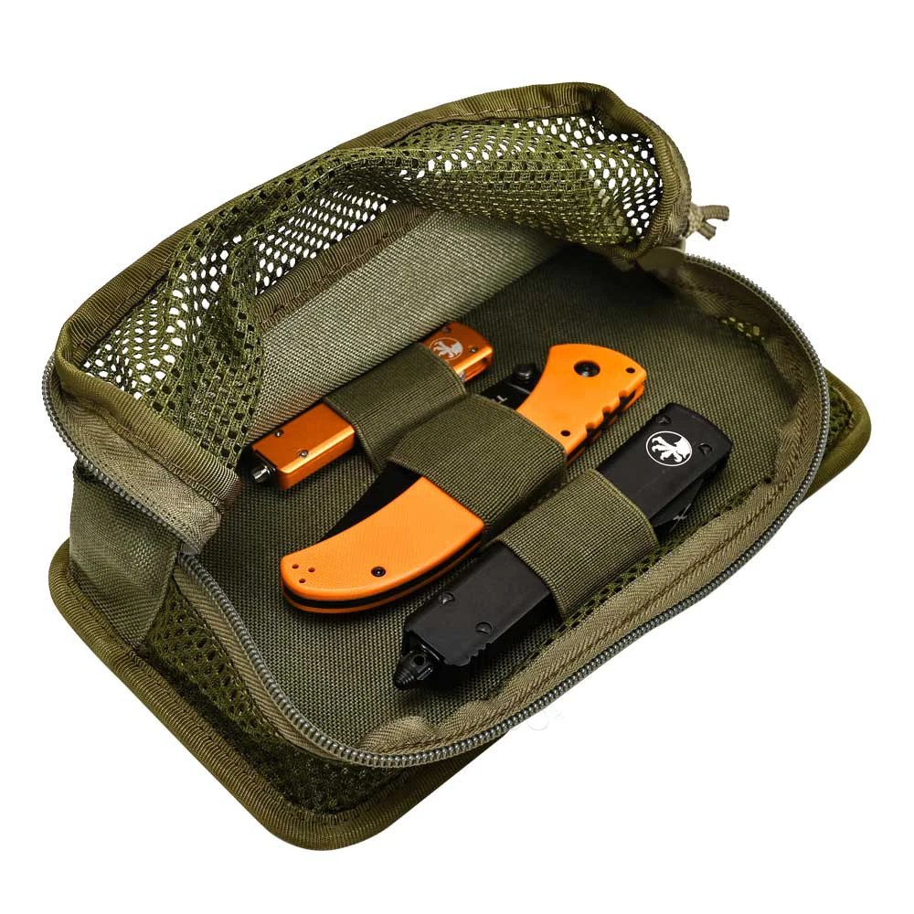 Bolsa de malla táctica, organizador de Panel Modular, bolsa de administrador de utilidad, sujetadores de gancho CS EDC, rejilla translúcida ligera compacta - imagen 4