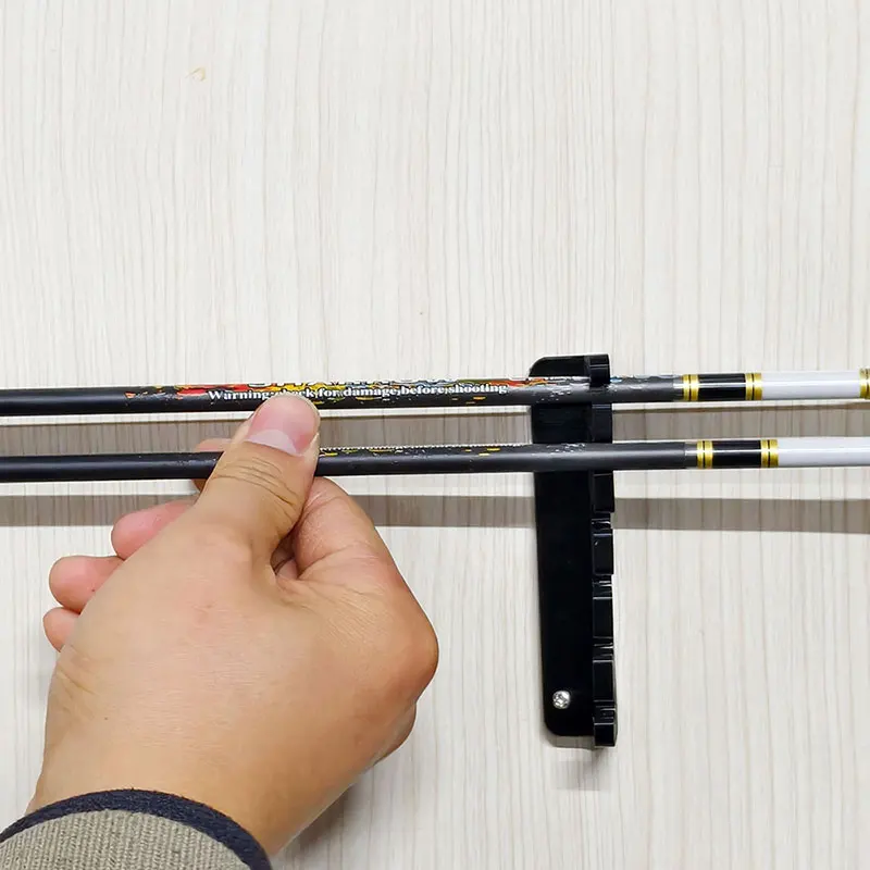 Estante de flecha de tiro con arco montado en la pared puede contener 6 uds de flecha para exhibición en interiores soporte de flecha arco objetivo de entrenamiento de caza - imagen 5