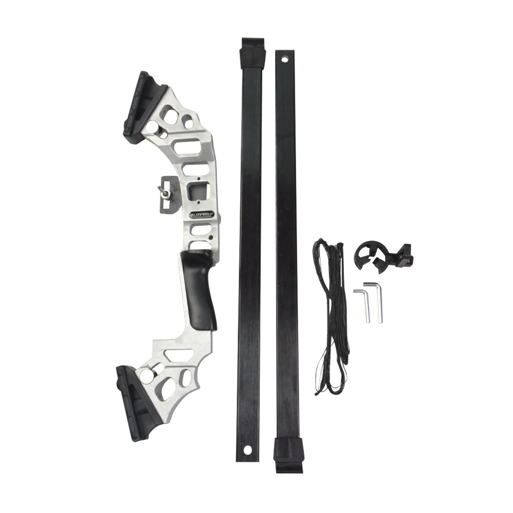 Arco recto de 20 pulgadas, mango recurvo, 30-40 libras, ajustable para mano derecha, tiro al arco, objetivo, caza, flecha de carbono - imagen 4