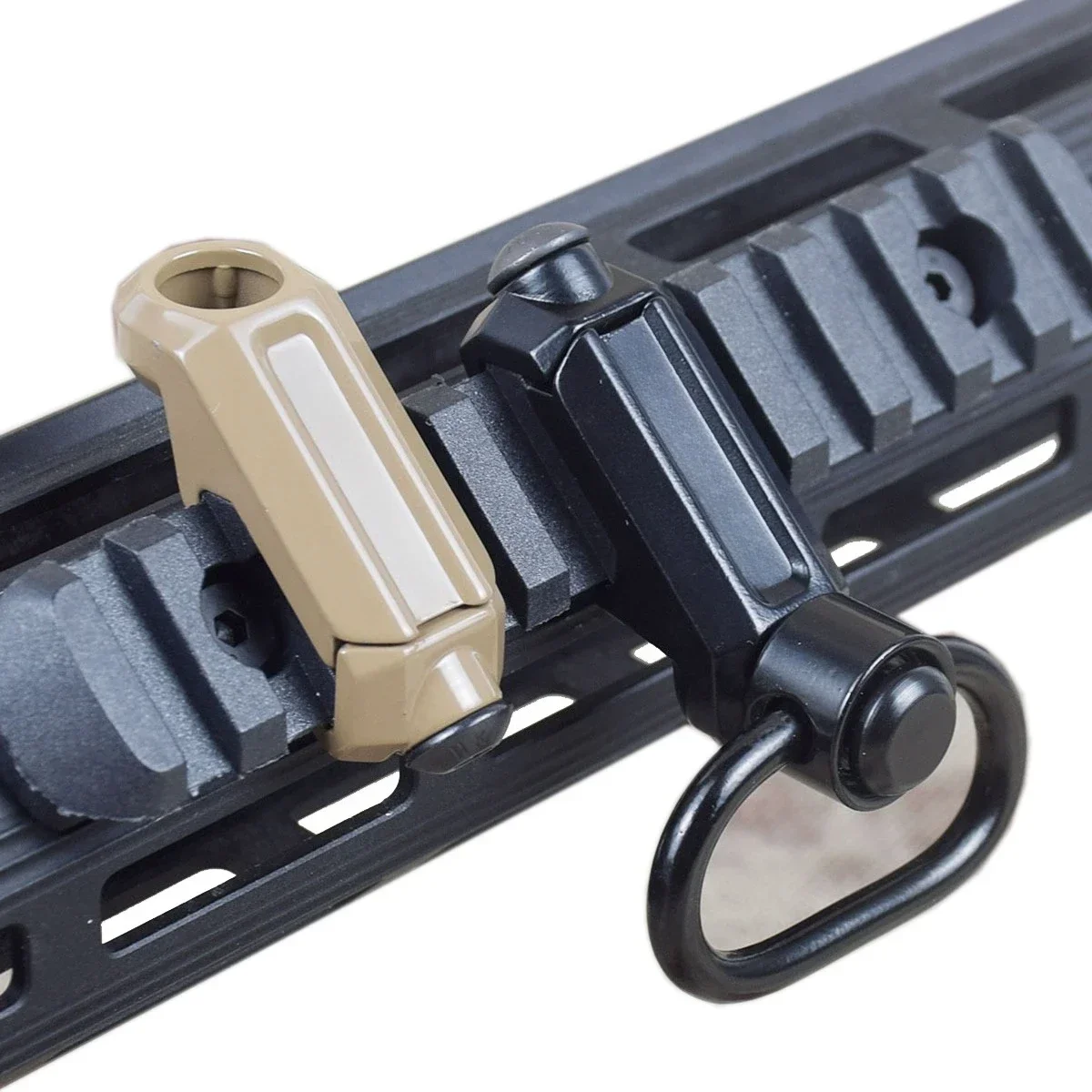 Hebilla de correa de Metal RSA GBB QD, eslinga giratoria de separación rápida para MLOK Keymod, riel Pictinny de 20mm, montaje de eslinga para Rifle BCM CQB AR15 AK - imagen 2