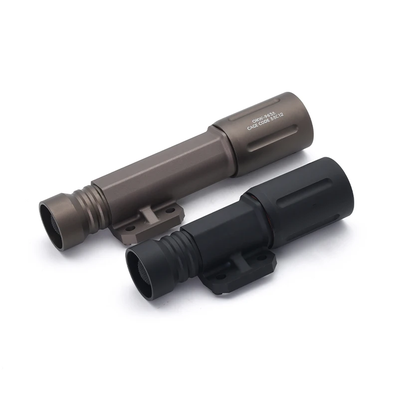 Soporte de lámpara de casco de estrategia SOTAC de aluminio para accesorios de cuerpo de luz de investigación serie 18350 18650 con orificio para tornillo derecho - imagen 4