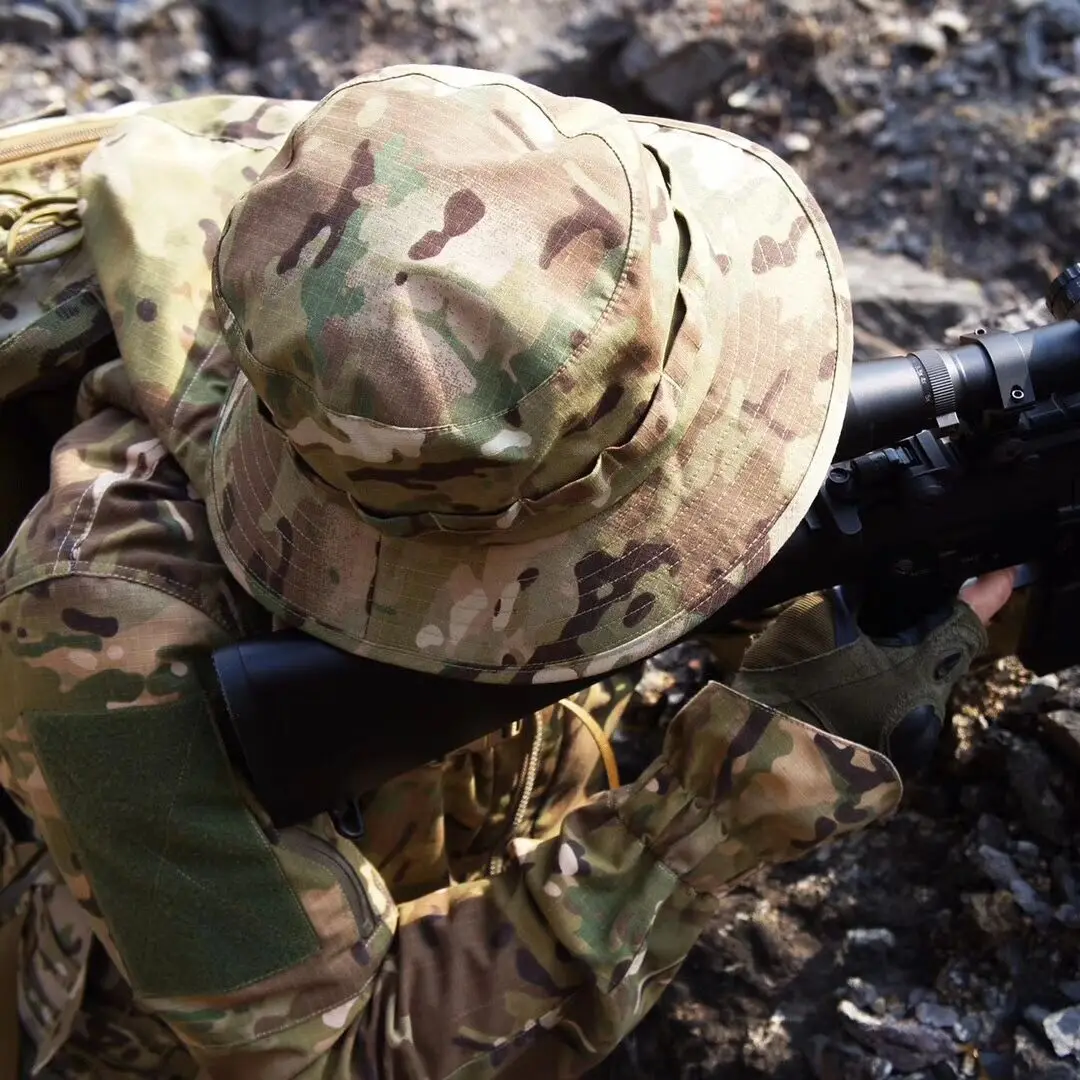 Sombreros Boonie de camuflaje táctico Airsoft Sniper para hombres, gorra militar nepalesa, accesorios de caza americana, gorras de senderismo - imagen 4
