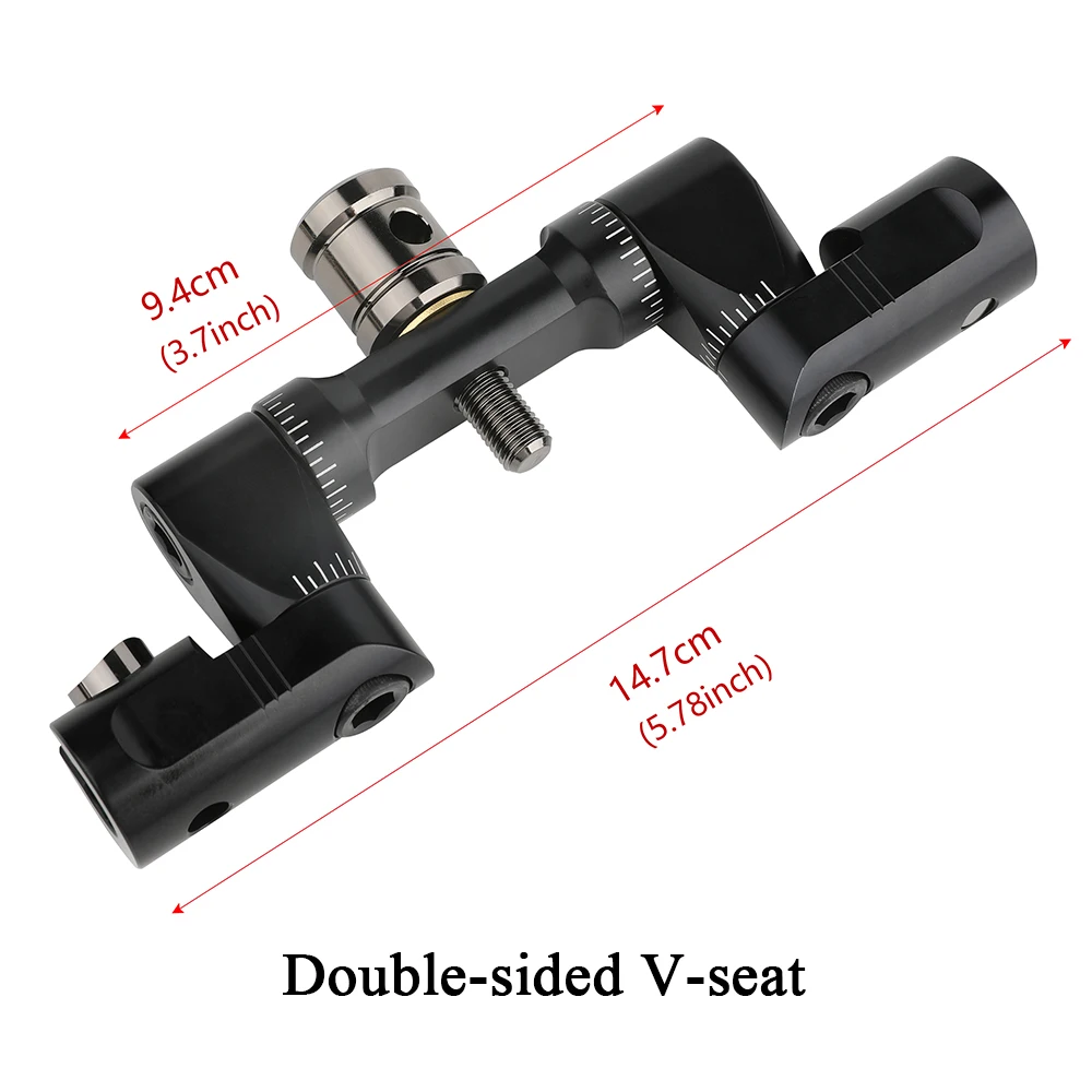 Barra en V ajustable para tiro con arco, accesorio de desconexión rápida, Material de aluminio de aviación para caza, 1 unidad - imagen 4