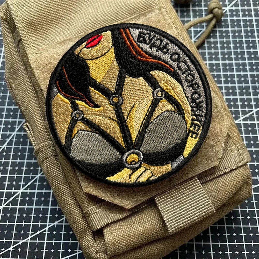 Parche táctico Be Careful, parches bordados con gancho de belleza Sexy, equipo de moral militar, pegatinas con apliques para mochila del ejército - imagen 5