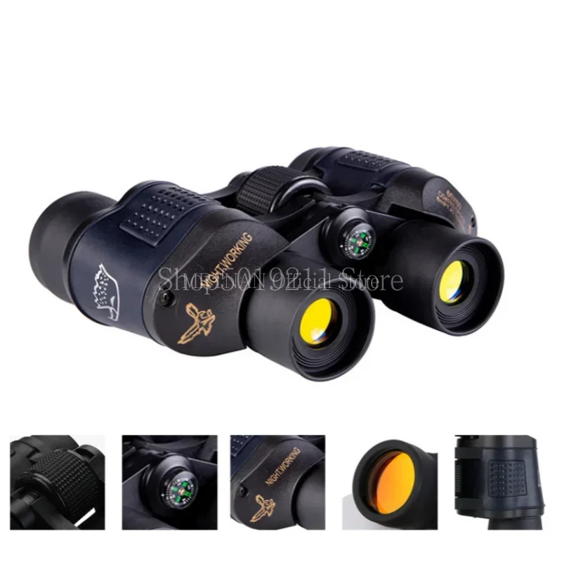 Binoculares de largo alcance Bak4 Prism HD para caza y deporte - imagen 3