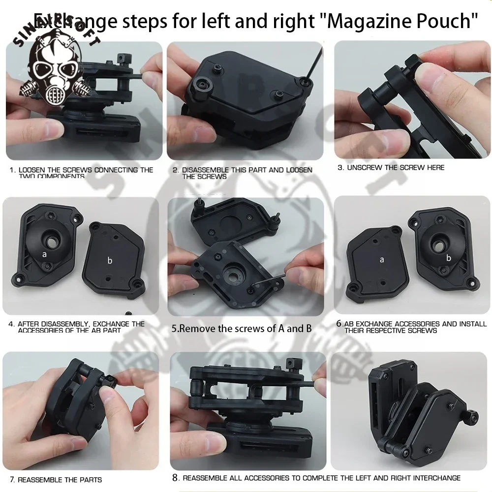 SINAIRSOFT IPSC USPSA IDPA competición multiángulo velocidad pistola revista bolsa Mag funda para pistola caza al aire libre funda para pistola - imagen 5