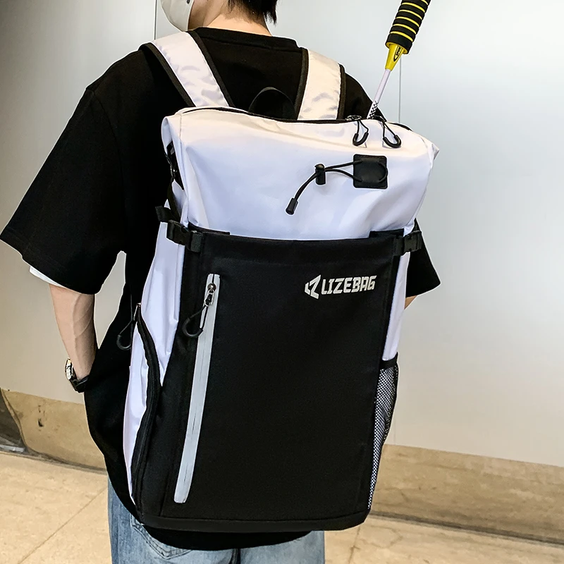 Mochila para raquetas de bádminton y tenis al aire libre, entrenamiento deportivo, senderismo, Camping, gimnasio, Fitness, zapatos reflectantes, bolsa de viaje grande - imagen 2